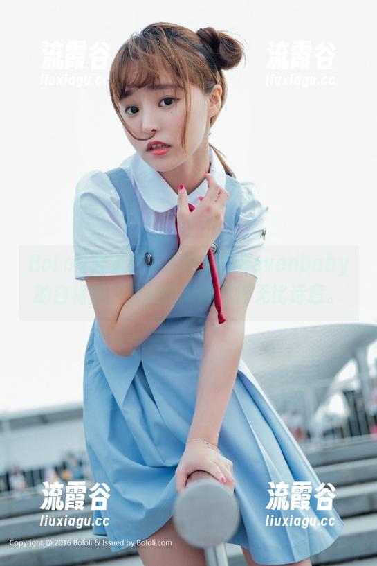 BoLoli菠萝社 - 在柳侑绮Sevenbaby的白裙里，私拍的瞬间变得无比诗意。
